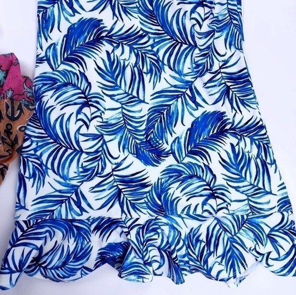 Tommy Bahamas Blue White Floral Golf Dress Sz Xs - Picture 7 of 12